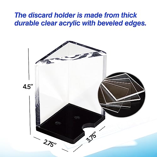 Gse 6 Deck Clear Acrylic Discard Trays, Casino Grade Discard Holder Trays For Blackjack #TOP1