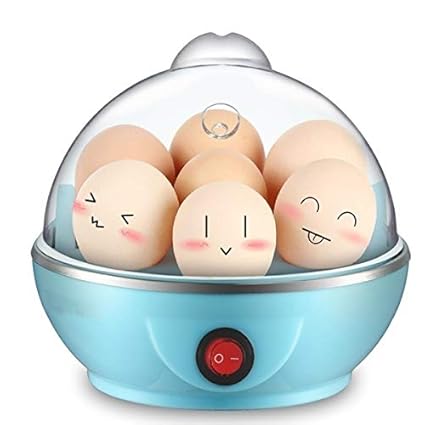 Saubhagya Global Egg Boiler Electric Automatic Off 7 Egg Poacher for Steaming, Cooking, Boiling- Blue Color