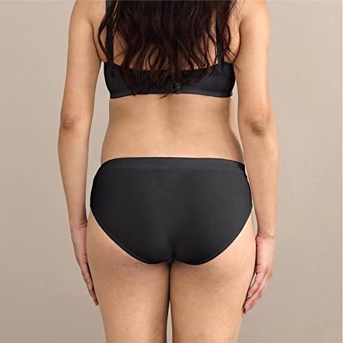 Intimate Portal Maternity Underwear Postpartum Panties Under The Bump Womens Pregnancy Cotton Bikinis 6-Pk Black S #TOP2