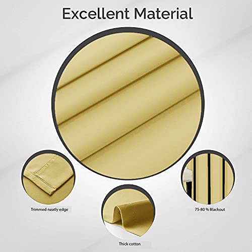 Image of LINENWALAS Cotton Solid Curtains, Long Door - 9 ft, Beige, Pack of 2