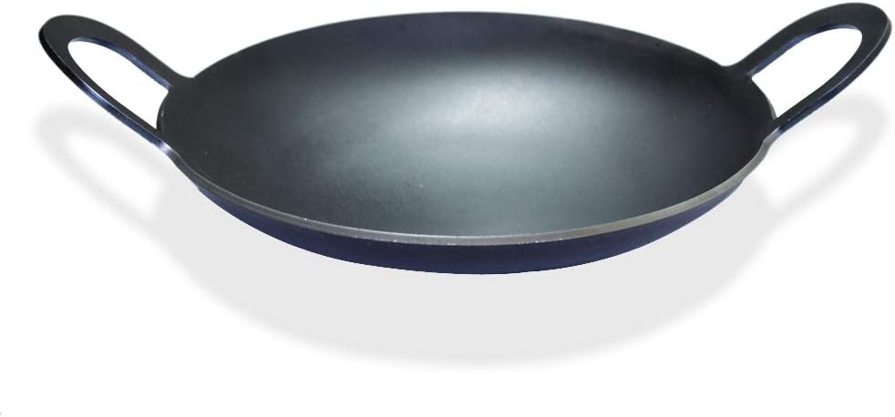 nakshathra Iron Appam Pan (Black, Diameter - 8 Inch)