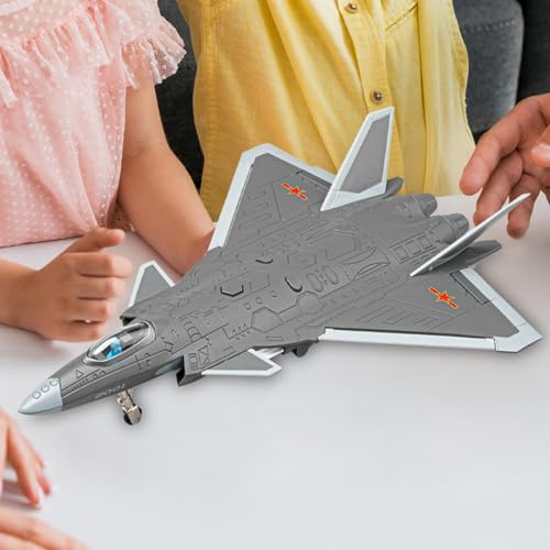 Modelo de avión J-20 interactivo escala 1:84 con luz y sonido para vitrinas 3