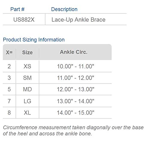 Miniatura 2 de United Ortho - Tobillera con cordón, XL