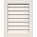 Ekena Millwork GVPVE36X1401DUN Vertical Gable Vent (41"W x 19"H Frame Size): Non-Functional, PVC Gable Vent w/ 1" x 4" Flat Trim Frame, 36"W x 14"H