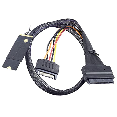 Cable M.2 SFF-8643 a U.2 SAS SFF-8639 adaptador de disco duro SSD para placa base de servidor