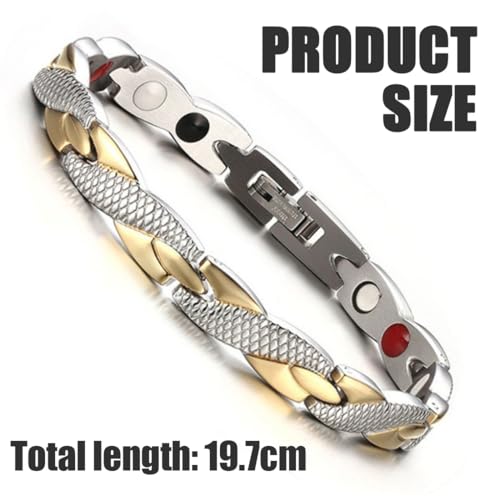 XUZOPIM Menopauze armband afslanken magnetische therapie menopauze armband magnetische armbanden voor mannen afslanken gewichtsverlies anti-vermoeidheid - Afbeelding 3