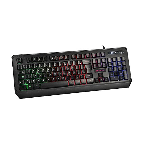 Teclado C3 Tech Gamer com Iluminação Preto Kg-50bk