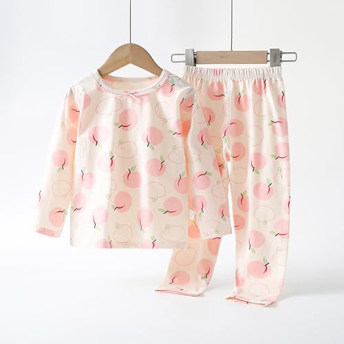 Kids Boys Girls Soft Cotton 𝐏a𝐣amas Set Toddler Cartoon Print 𝐋oun𝐠ewear Comfort Long Sleeve 𝐒lee𝐩wear with Pants4