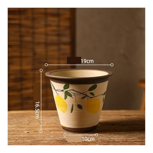 Pots de fleurs en céramique d'intérieur grand format faits main - 3