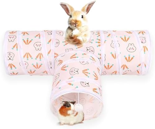 3 Way Washable Hideout Toys, Small Pet Tunnels and Tubes for Baby...