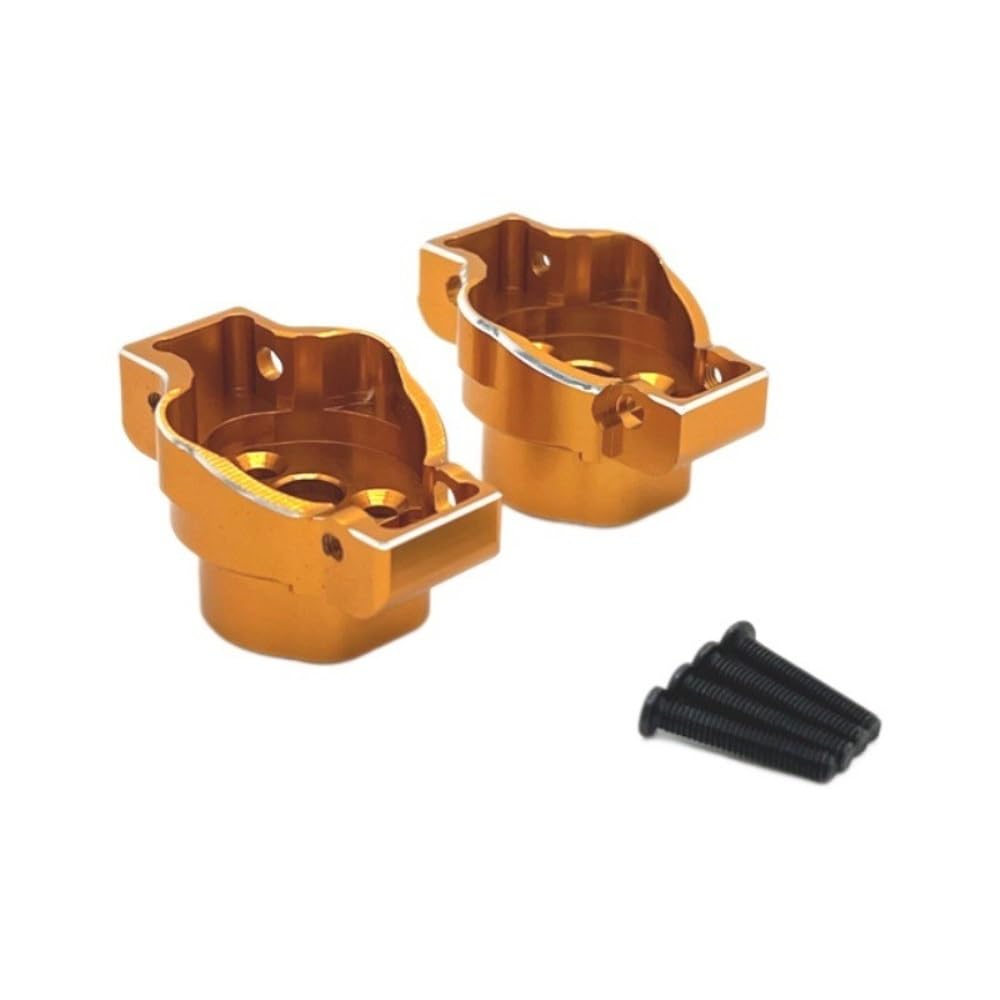 RC Auto Parts Metal Upgrade Tylna oś Złącze kubka Pasuje do WLtoys 104006 104010 104020 104026 Akcesoria samochodowe do pilota zdalnego sterowania (Gelb)