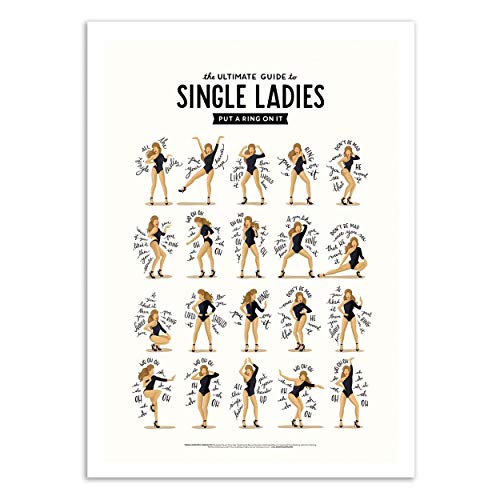 WALL EDITIONS Art-Poster - single ladies - Nour Tohme - Format : 50 x 70 cm