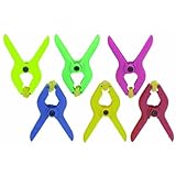 Plastic 6 Piece 7/8' Spring Clamp Set
