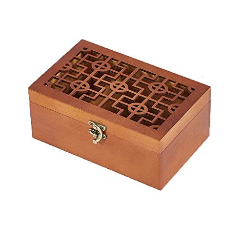 Holz sammlung Kit de Costura con Más de 120 Piezas Accesorios de Costura, Hecha a Mano Caja de Costura de Madera Portátil Natural Organizadora de Madera para Viajes a Domicilio y Uso de Emergencia