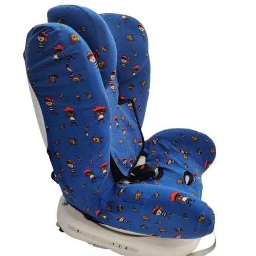 moon-bebe Funda Compatible con Silla de Coche Star Ibaby - Silla de Coche Grupo 0+/1/2/3 Baby Auto Fix NOE (Azul)