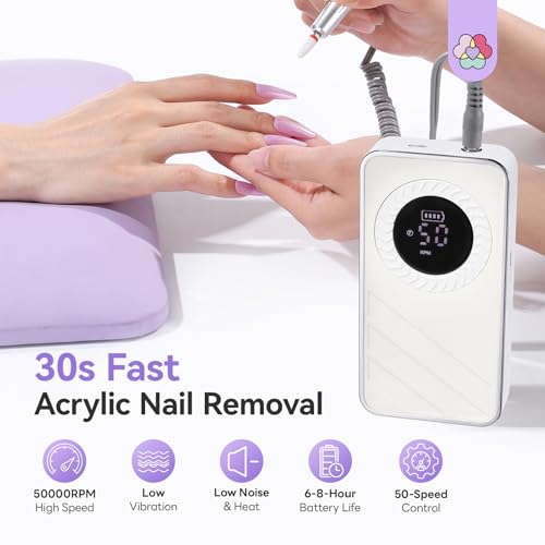 Ponceuse à ongles professionnelle Saviland blanc pour salon maison - 2