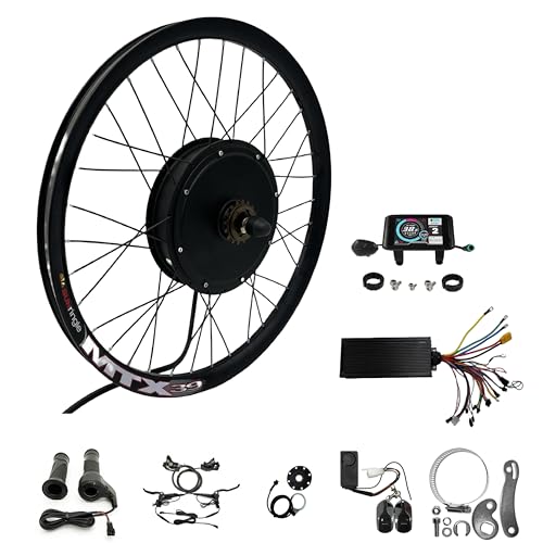 72V 3000W 24"/26"/27.5"/29" MTX39 Rear Wheel Ebike Conversion Kit (24 Inch Rear)