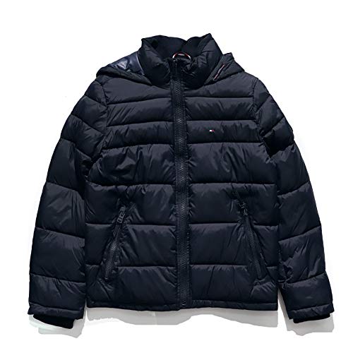 TOMMY HILFIGER g~[ qtBK[ iCWPbg ȃWPbg CLASSIC NYLON HOODY PUFFER JACKET AE^[ MIDNIGHT 158AN508 [sAi]