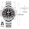 ADDIESDIVE Automatic Watch Diver 200 M Mens Watch Luminescent Mechanical NH35A Analog Stainless Steel