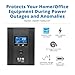 Tripp Lite SMART1500LCDT 1500VA 900W UPS Battery Back Up, AVR, LCD Display, Line-Interactive, 10 Outlets, 120V, USB, Tel & Coax Protection, 3 Year Warranty & Dollar 250,000 Insurance Black