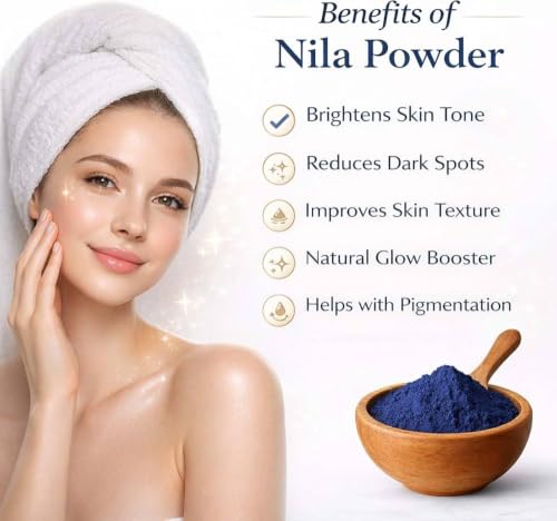 Image of Moroccan Nila Powder For Face - 50 g, Pack of 1 | Nila Powder Morocco | Tan Removal Face Pack Powder For Women | De Tan Mask Beauty Ritual Home Care