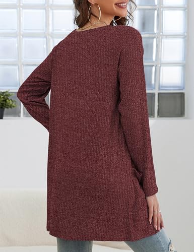 Image of OmicGot Women's Cardigans with Pockets Casual Lightweight Classic Open Front Cardigan Sweaters for Women S-XL