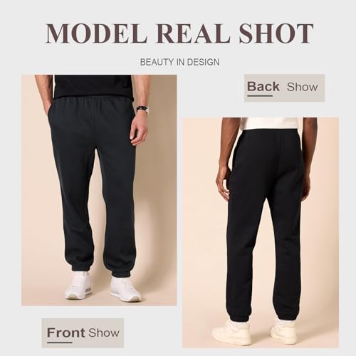 High-Waist Sweatpants - Loose Fit Lounge Joggers, Casual Comfort3