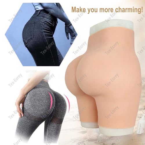 Coussinets de hanches sissy en silicone avec faux short fesses galbées pour homme