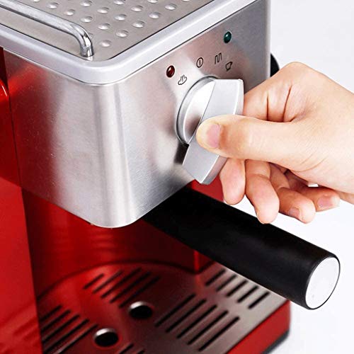 5Bar Home Kaffeemaschine, halbautomatische Kaffeemaschine Office Home Kleine Espressomaschine Milchschaum (Rot) – Bild 7