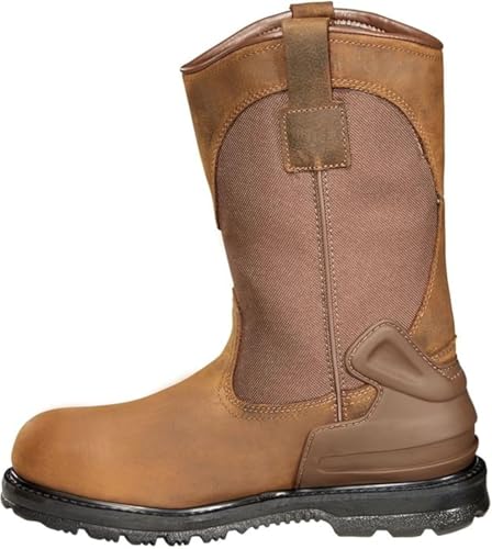 Image of Carhartt Heritage WP 11 inch Soft Toe Wellington Men's Boots, Oil-Tanned Leather, Storm Defender Waterproof, FastDry Lining
