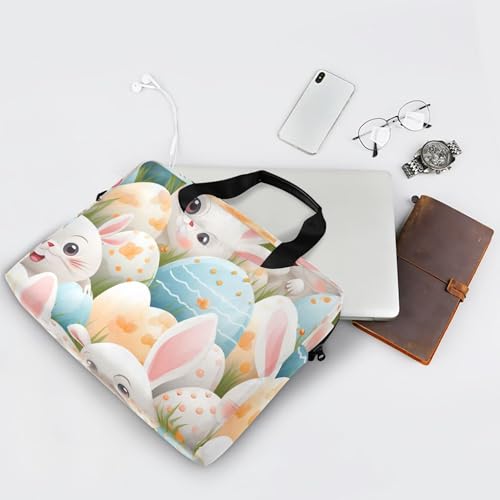 Maletín para portátil unisex con diseño de conejo y correa ajustable miniatura 7