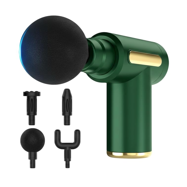 LAZYwindow Rechargeable Massage, Percussion Body Massager for Pain Relief, Back Leg and Full Body, 4 Specialized Heads-picture-15