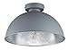 Produktbild Reality Leuchten Deckenleuchte Jimmy, 1 x E27 ohne Leuchtmittel, Durchmesser 31 cm, Außen Grau, Innen Silber-farbig, R60121087