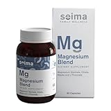 SEIMA - 4-in-1 Magnesium Complex – 1200 mg with Glycinate, Citrate, L-Threonate and Malate – Sleep, Stress Relief, Muscle Recovery, Energy and Well-Being for Women and Men, 90 Capsules