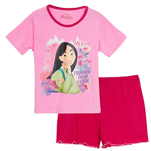 Disney Conjunto de pijama corto para niñas Mulan para niños