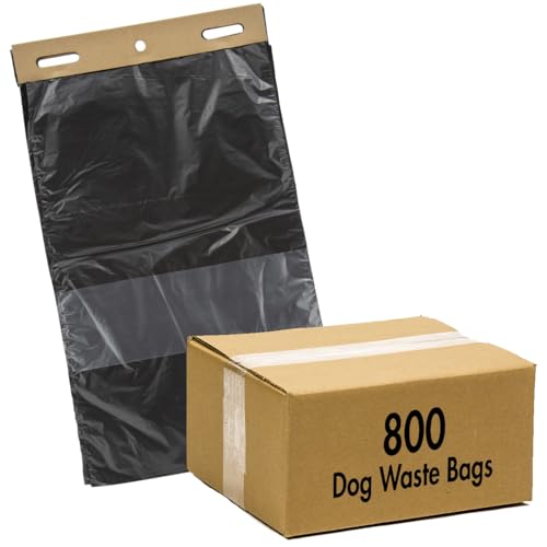 Zero Waste USA 800 Dog Waste Station Bags ONEpul Header Refill Bags Dispense 1 Bag at a Time with Pull-Strap Fits Most Dog Waste Hanging Bag Stations (8 Headers of 100 Bags)