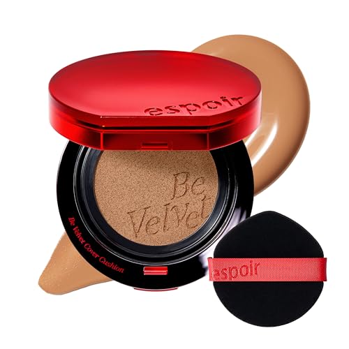 Image of ESPOIR Be Velvet Cushion Foundation #32 Cinnamon | Quick and Easy Coverage with Long-lasting Color by Zero Oxidation, Velvety Smooth Finish & Lightweight Formula, Vegan, Korean Makeup, 0.46 oz
