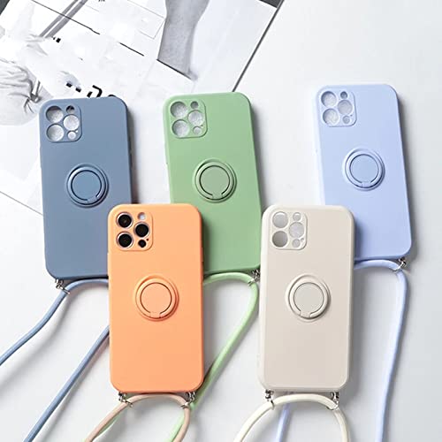 Coque cordon iPhone 8 vert avec lanière crossbody pour voyage - 3