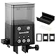 QWORK® Automatischer Fischfutterautomat - 320 ml Fassungsvermögen, 3 Fütterungsmodi (8H, 12H, 24H), Feuchtigkeitsgeschütztes Design - für Aquarium und Teich
