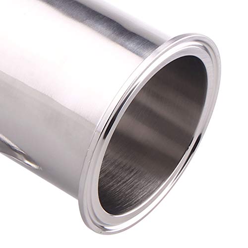 Image of DERNORD Reducing Clamp Tee 3 Way Stainless Steel 304 Sanitary Fitting (3 inch x 3 inch x 2 inch)