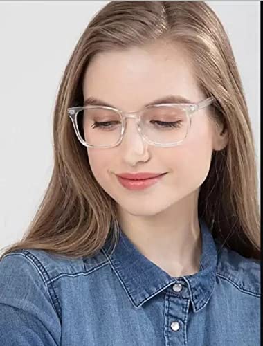 Image of IFLASH Zero Power Light Weight Computer Readers Blue Light Blocking Eye Glasses Men Women | Anti Glare UV Blu Ray light Filter Cut Reflection Protection Lens TR90 Frames