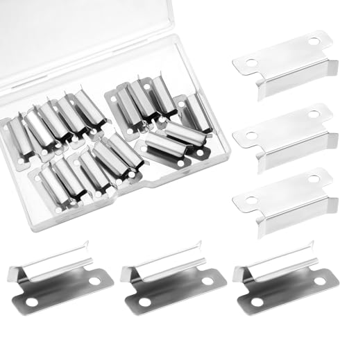16Pcs 3D Printer Bed Clips Clamp, 7mm Stainless Steel Glass