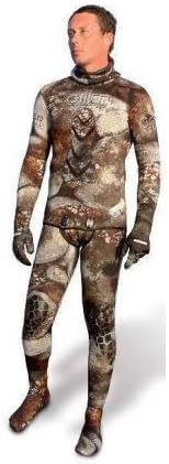 WETSUIT OMER CAMU 3D COMPRESSED 7 MM T.5 OMER SUB JACKET TROUSERS