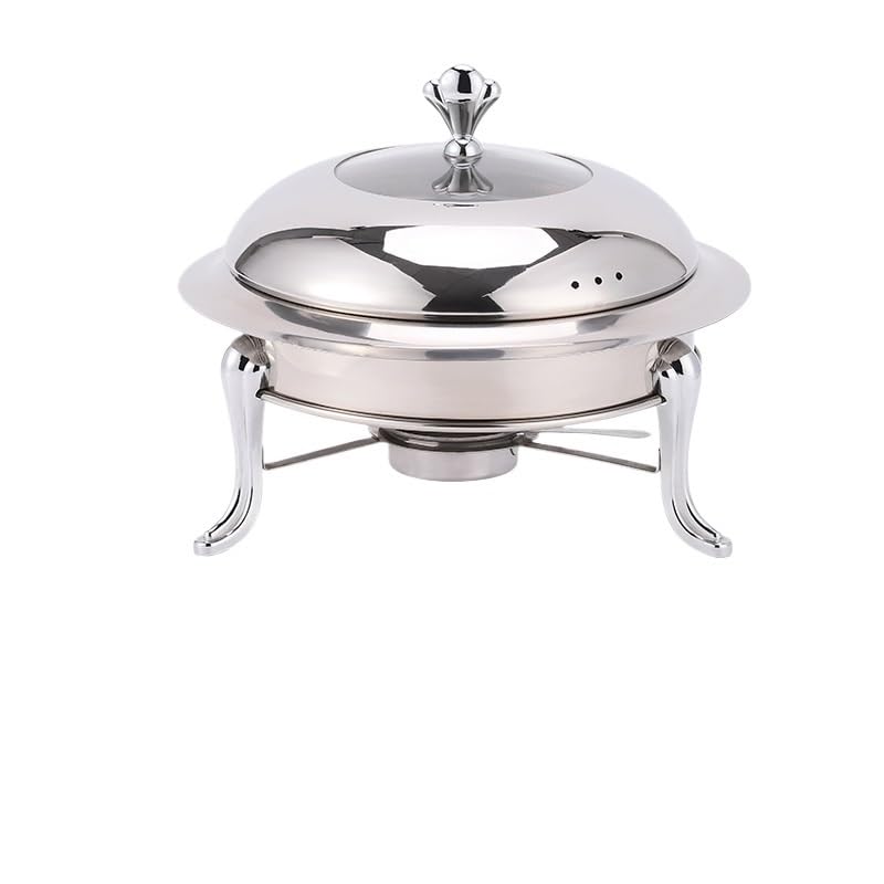 Scaldavivande Rotondo in Acciaio Inossidabile Chafer Roll Top