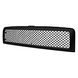 TLAPS 7422439262263 Compatible With 1994-2001 Dodge Ram 1500/1994-2002 2500 3500 Matte Black Mesh Front Bumper Grill Grille