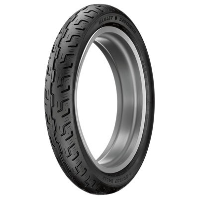 130/90B-16 (73H) Dunlop D401 Front Motorcycle Tire Black Wall for Indian Roadmaster (ABS) 2018