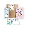 Junapack Lot de 12 cartes d’invitation pour anniversaire d’enfant Motif papillons avec 12 enveloppes et 12 sachets…