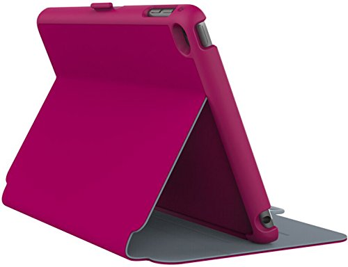 Preisvergleich Produktbild Speck StyleFolio Schutzhülle für iPad Mini 4 - Fuchsia Pink / Nickelgrau