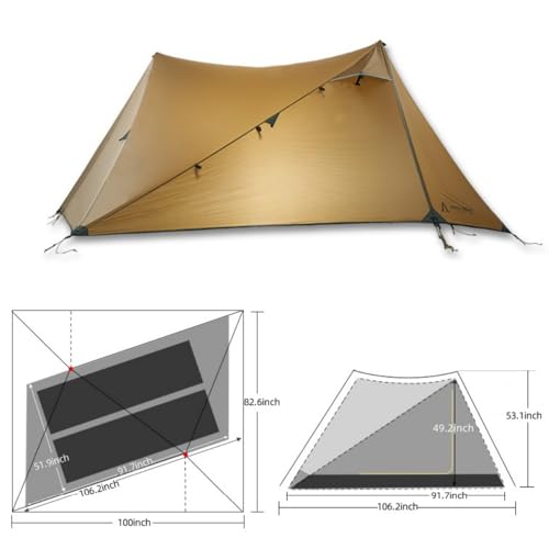Asta Gear Yunchuan tienda 2 personas ultraligera de nylon miniatura 2