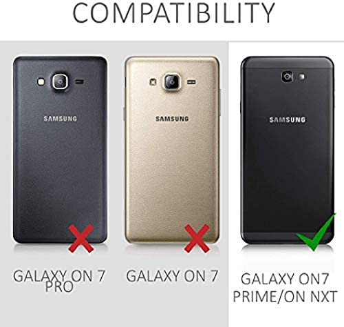 Image of Mobile Back Cover Case for Samsung Galaxy On Nxt (Silicone Case|CameraProtection|Black SC1510)